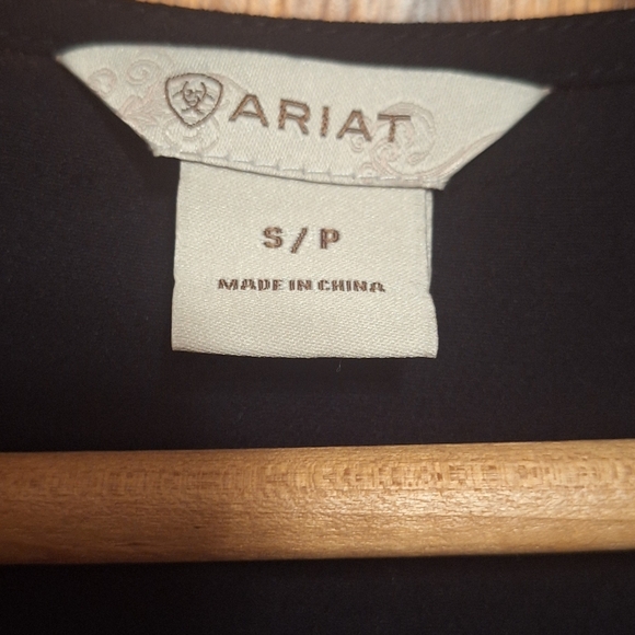 Ariat Sleeveless Open Western Tribal Vest Boho Fringe Ladies S/P Black Cowgirl - Picture 5 of 6